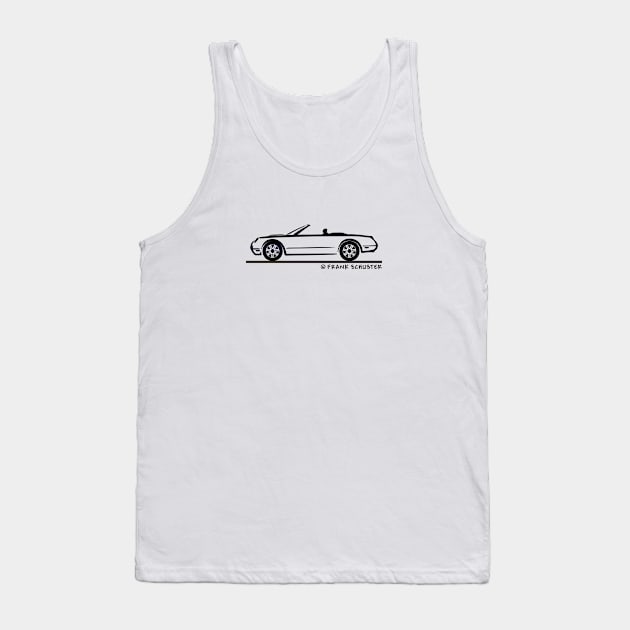 2002-2005 Ford Thunderbird Silhouette Tank Top by PauHanaDesign